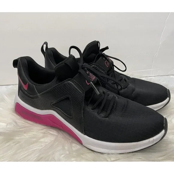 Nike Air Max Bella TR 5 Women’s Training Shoes Black Pink Size 8.5 Comfort - Picture 1 of 15